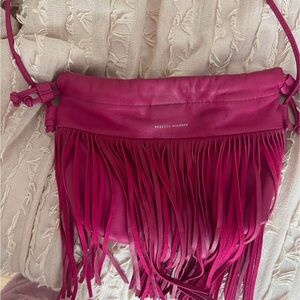 Rebecca Minkoff Pink Fringe Crossbody Bag